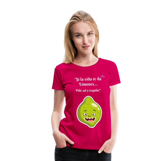 Camisa limones - rosado oscuro