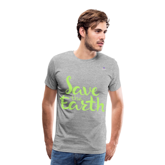 Camisa Save the earth - gris jaspeado