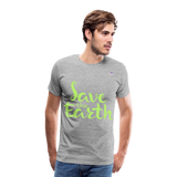 Camisa Save the earth - gris jaspeado