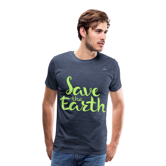 Camisa Save the earth - azul jaspeado