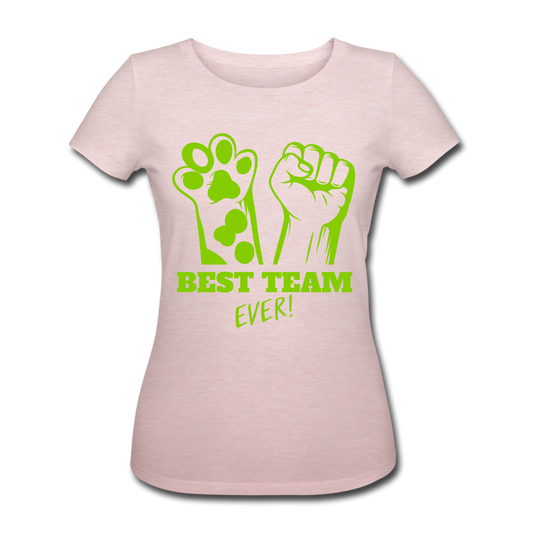 Camisa ecologica best team - rosa crema jaspeado