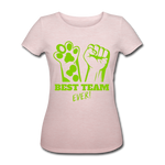 Camisa ecologica best team - rosa crema jaspeado