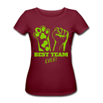 Camisa ecologica best team - rojo burdeos