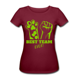 Camisa ecologica best team - rojo burdeos