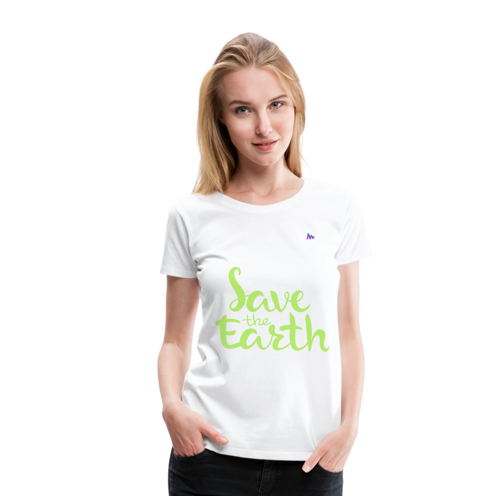 Camisa save the earth - blanco