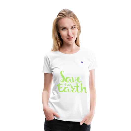 Camisa save the earth - blanco