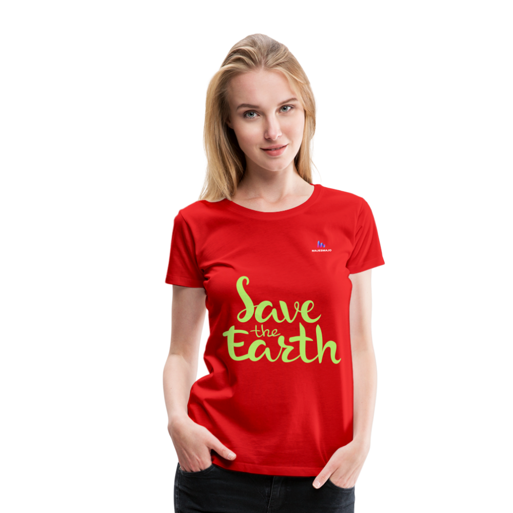 Camisa save the earth - rojo