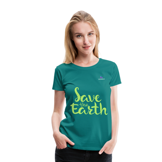 Camisa save the earth - azul océano