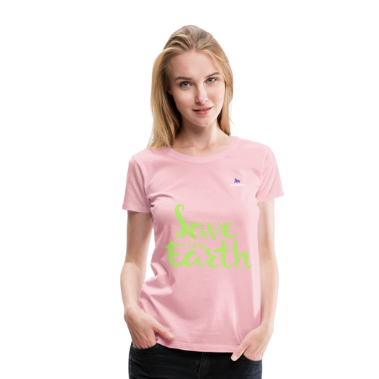 Camisa save the earth - rosa claro