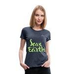 Camisa save the earth - azul jaspeado