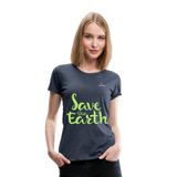 Camisa save the earth - azul jaspeado