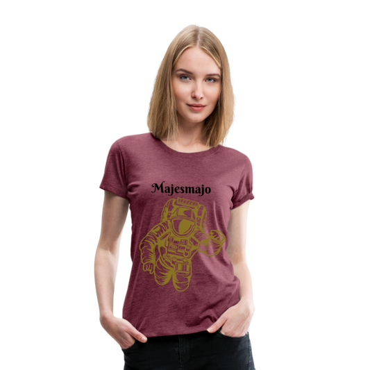 Camisa majesmajo - rojo bordeaux salpicado