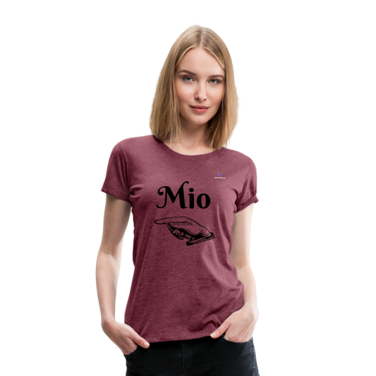 Camisa mio - rojo bordeaux salpicado