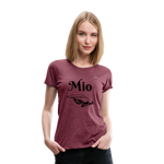 Camisa mio - rojo bordeaux salpicado