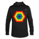 Sudadera "Rainbow hexagon" - negro