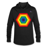 Sudadera "Rainbow hexagon" - negro