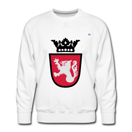 Sudadera premium "Crest" - blanco