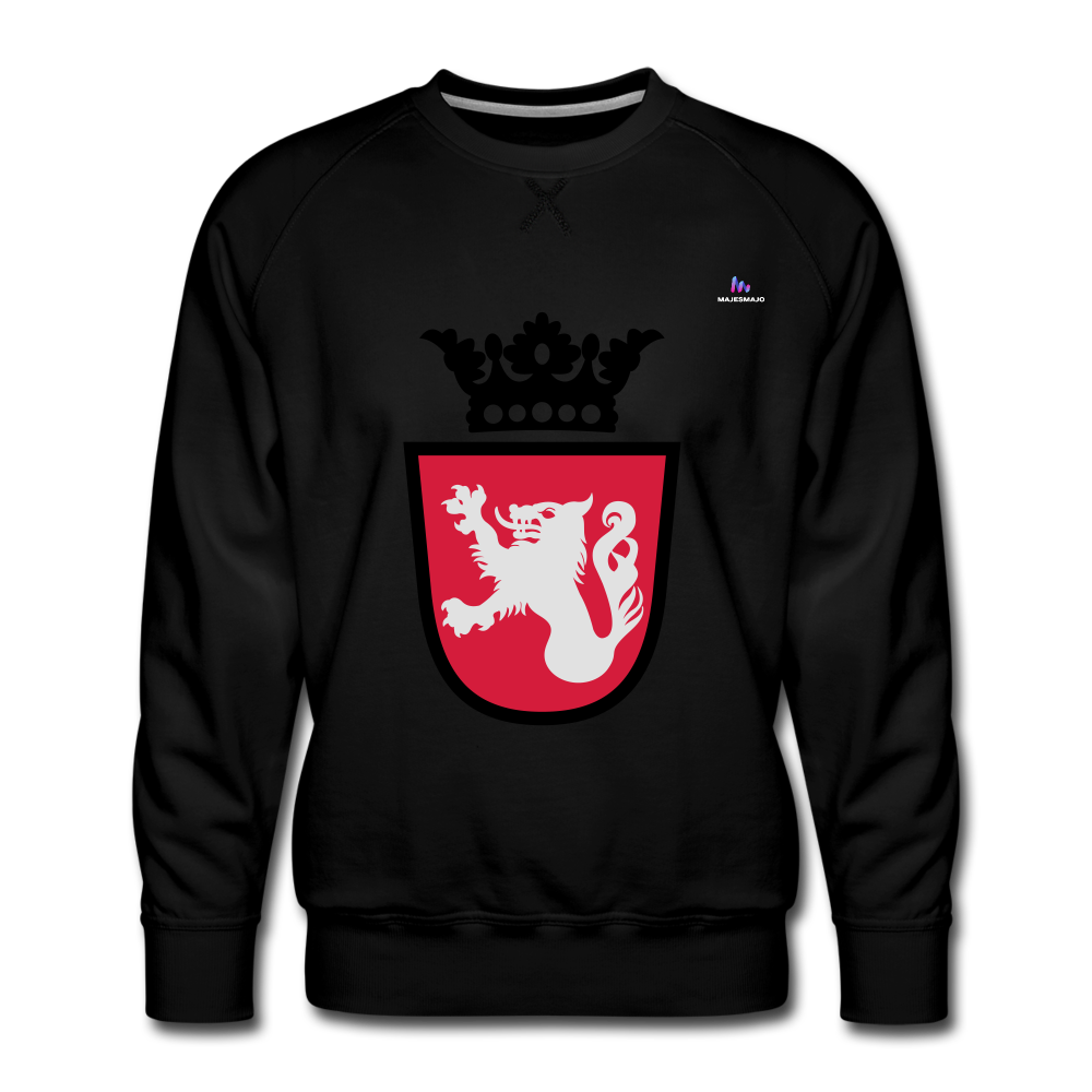 Sudadera premium "Crest" - negro