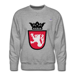 Sudadera premium "Crest" - gris jaspeado