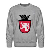 Sudadera premium "Crest" - gris jaspeado