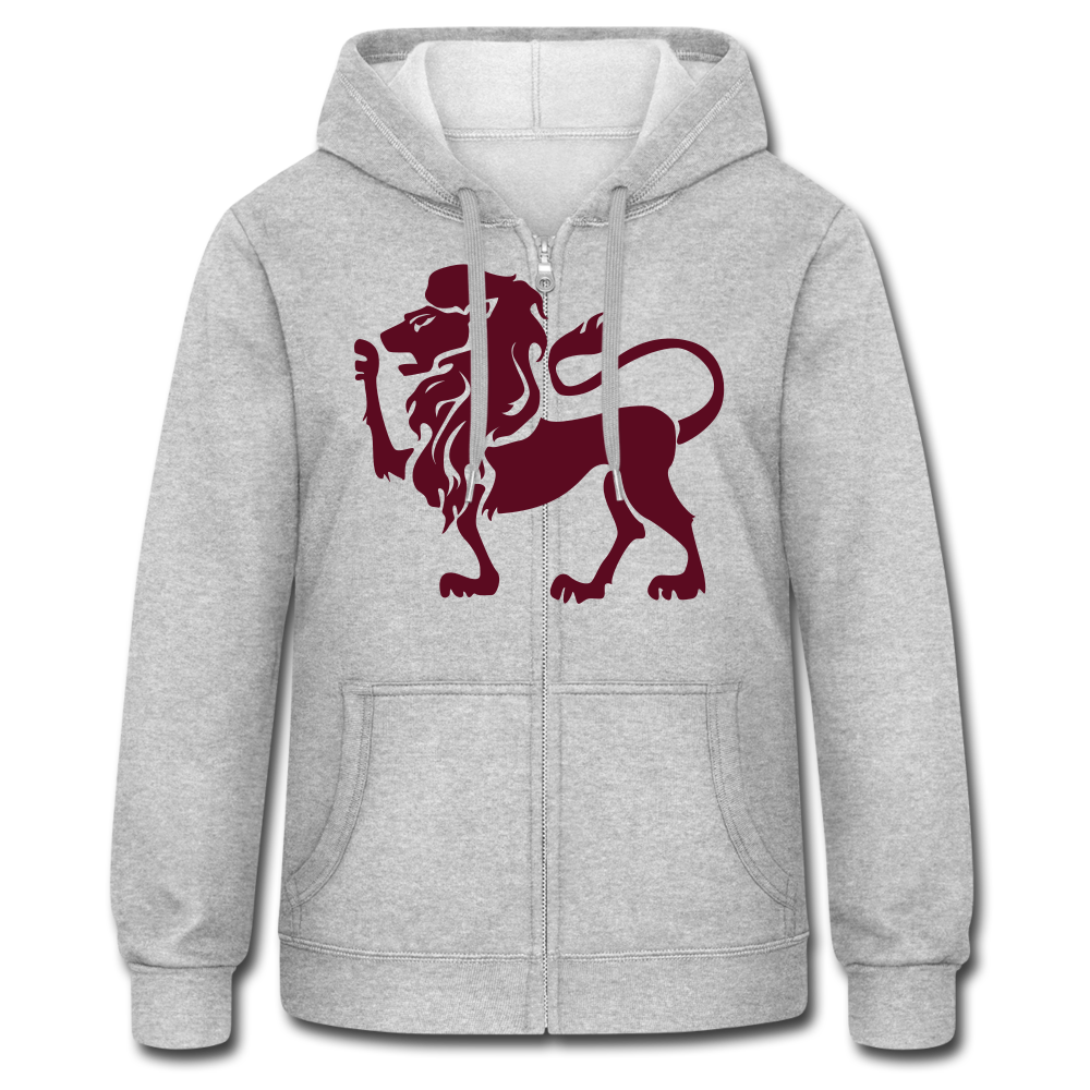 Chaqueta con capucha "Lion" - gris jaspeado