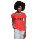 Camiseta con escote redondo "Kids" - coral