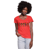 Camiseta con escote redondo "Kids" - coral