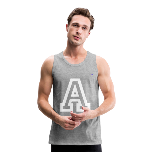 Tank top premium "A" - gris jaspeado