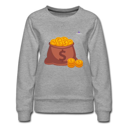 Sudadera premium "Purse" - gris jaspeado