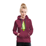 Sudadera con capucha premium"Christmas Tree" - rojo bordeaux