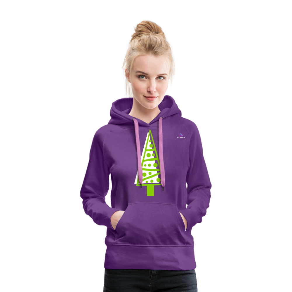 Sudadera con capucha premium"Christmas Tree" - purple