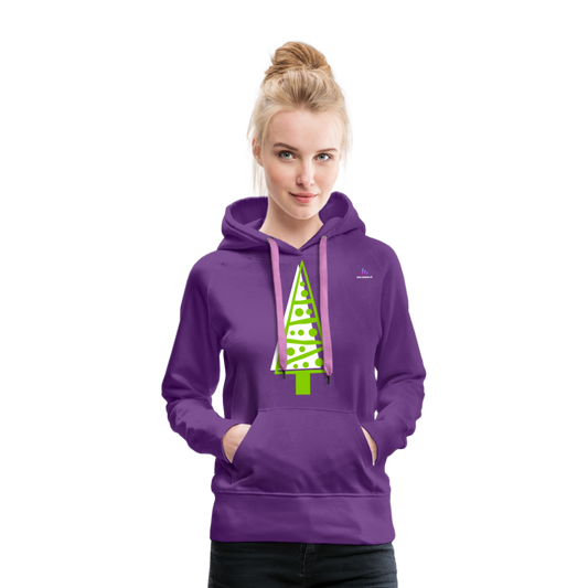 Sudadera con capucha premium"Christmas Tree" - purple