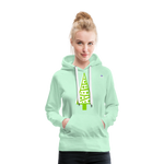 Sudadera con capucha premium"Christmas Tree" - verde menta claro