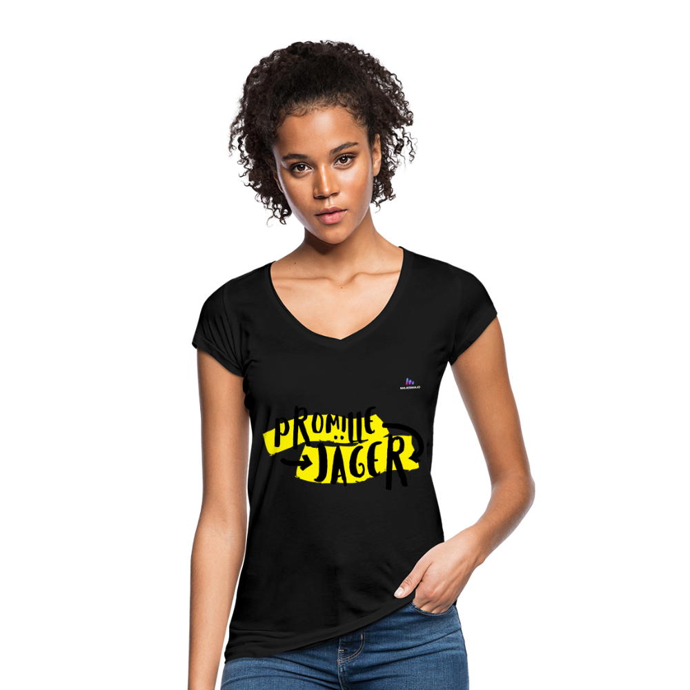 Camisa vintage "Promillejäger" - negro