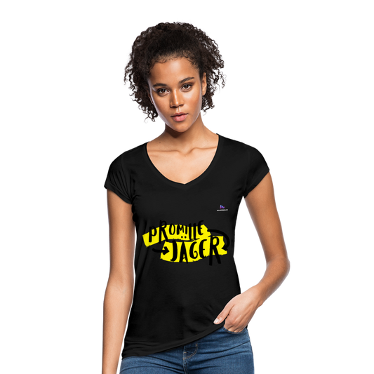 Camisa vintage "Promillejäger" - negro