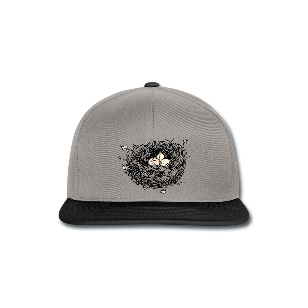 Gorro "nido" - gris grafito/negro