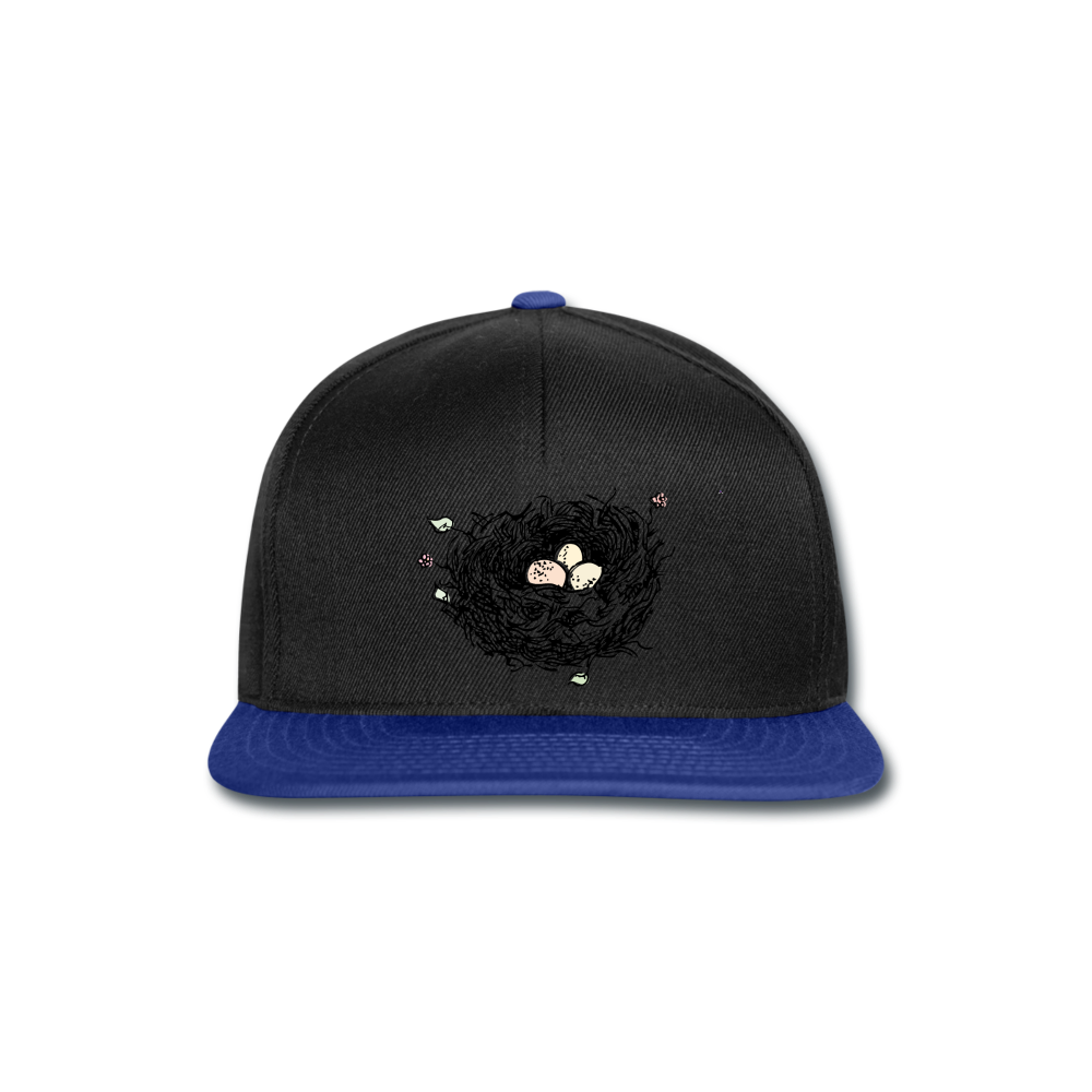 Gorro "nido" - negro/azul intenso