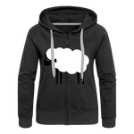 Chaqueta con capucha "sheep" - negro