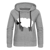 Chaqueta con capucha "sheep" - gris jaspeado