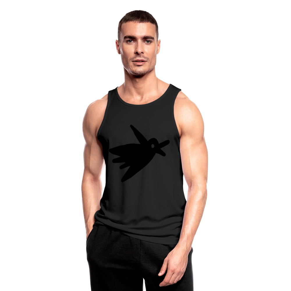 Camisa sin mangas transpirable "Punk bird" - negro