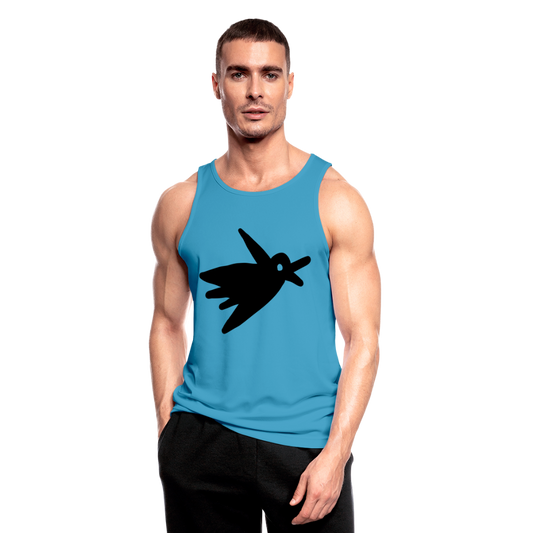 Camisa sin mangas transpirable "Punk bird" - azul zafiro
