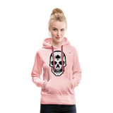 Sudadera con capucha premium "spade skull" - rosa cristal