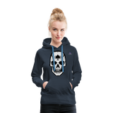 Sudadera con capucha premium "spade skull" - azul marino