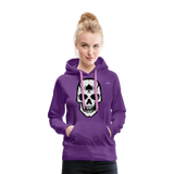 Sudadera con capucha premium "spade skull" - purple