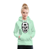 Sudadera con capucha premium "spade skull" - verde menta claro