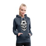 Sudadera con capucha premium "spade skull" - azul vaquero