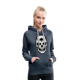 Sudadera con capucha premium "spade skull" - azul vaquero