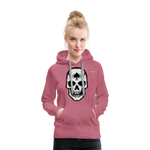 Sudadera con capucha premium "spade skull" - malva