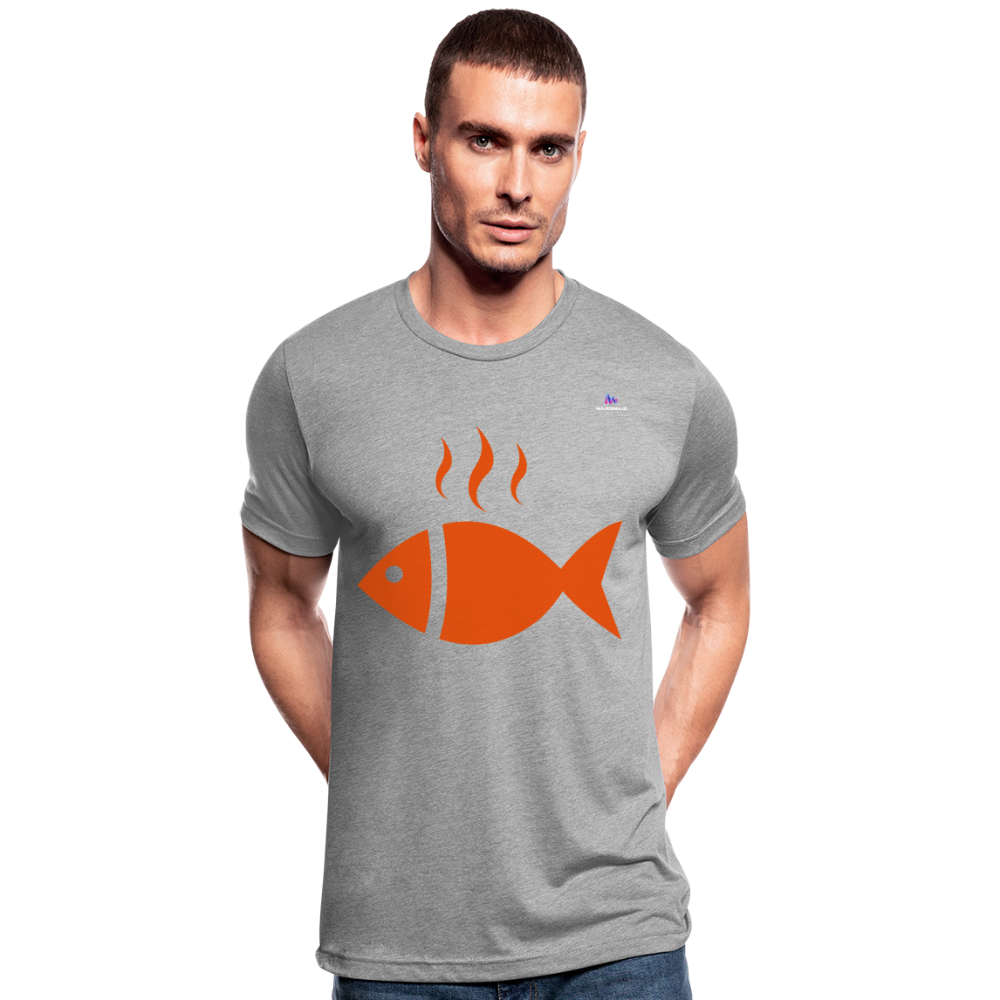 Camisa by Bella & Canvas "Fish" - gris jaspeado