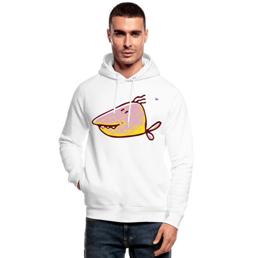 Sudadera ecologica by Stanley & Stella "fish" - blanco